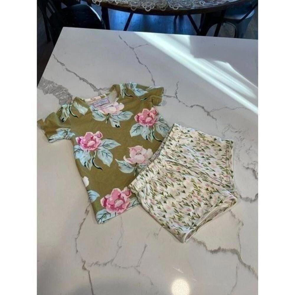 Sweethoney floral‎ pajama set size 3T